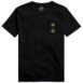 text stack pocket tee Black front
