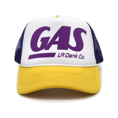 Gas Hat Yellow Purple Bill Front copy