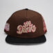 la-dank-snapback-hat-BROWN-PINK-front2